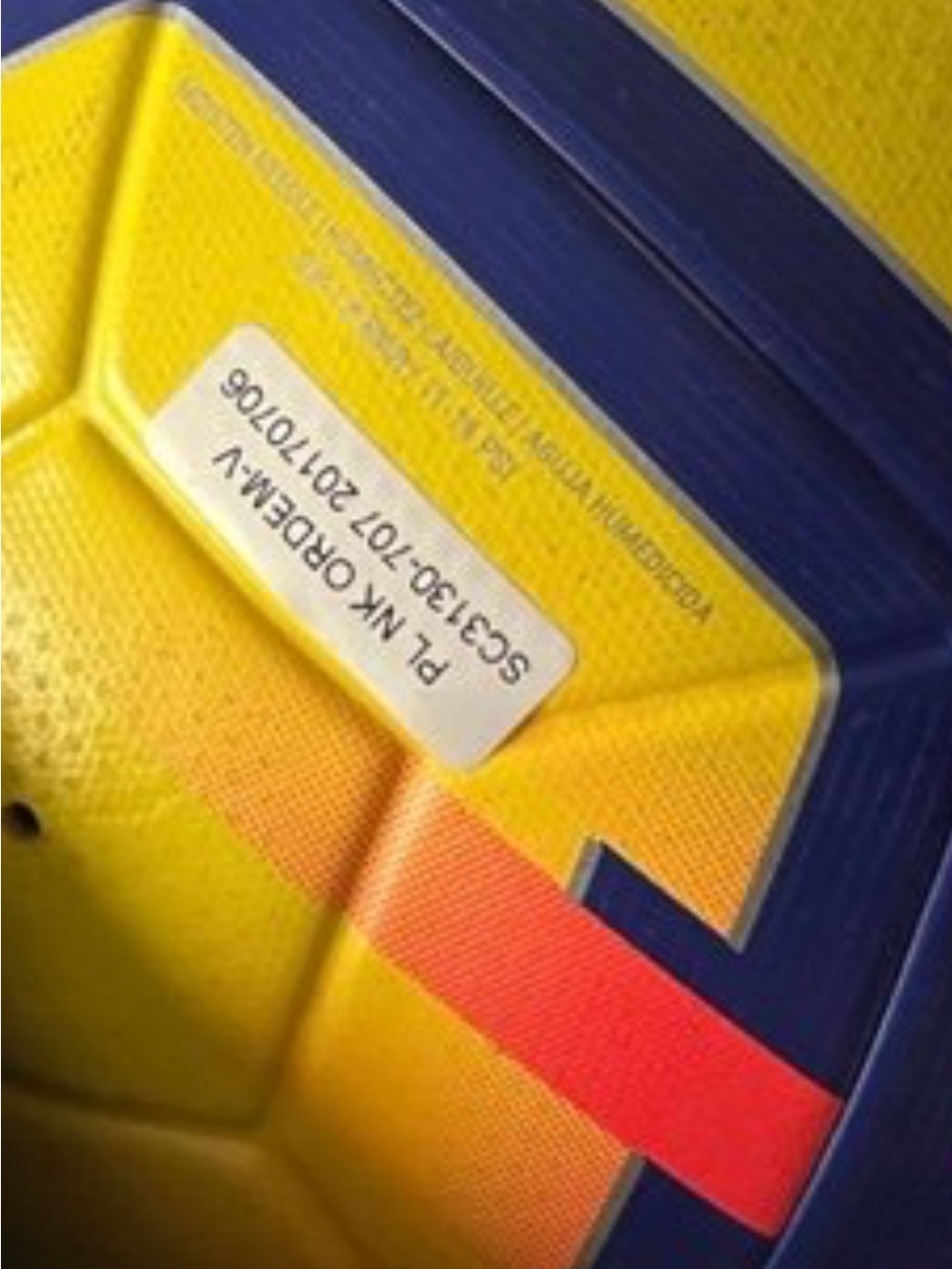 Nike Yellow/Blue/Red Premier League Soccer Ball - Picture 5 of 6